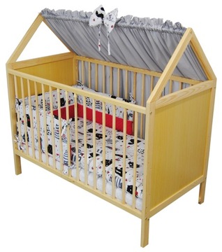 Детская кроватка 2в1 Ясь домик сосна 120х60 см