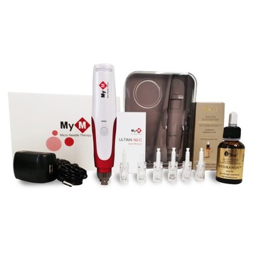 MyM Dermapen + 15 Kartridży mezoterapia derma pen