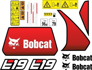 NAKLEJKI BOBCAT E19 LONGARM MINIKOPARKA LAMINOWANE