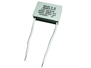 KONDENSATOR rozruchowy MIFLEX 2,5uF MKSP-8