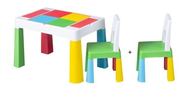 MAMUT MULTIFUN STOLIK + 2 KRZESEŁKA BLAT do klocków
