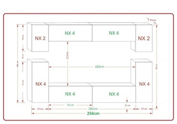 Стильная мебель для гостиной LED GLOSS RODOS N43 1B
