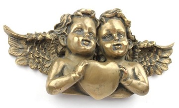 ДВА АНГЕЛА АНГЕЛЫ с сердцем для подвешивания ПОДАРОК