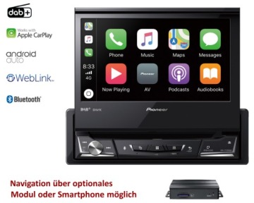 PIONEER AVH-Z7200DAB РАДИО CD/DVD BLUETOOTH DAB+