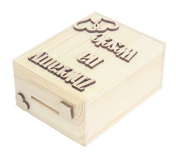 Skarbonka dzieci zbieramy na wesele decoupage AD27