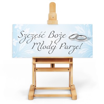 PLAKAT WESELNY ŚLUBNY powitanie gości 25x60cm