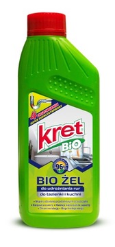 Udrażniacz do rur KRET BiO Eko do łazienki kuchni EKOLOGICZNY UDRAŻNIACZ