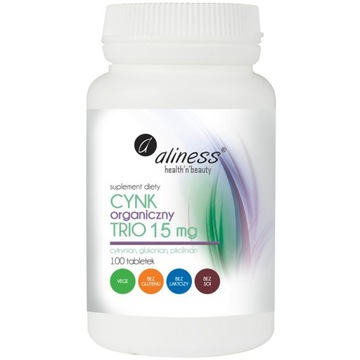 Aliness CYNK organiczny TRIO glukonian pikolinian