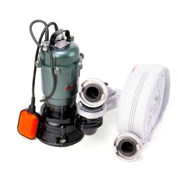 НАСОС ДЛЯ ЧИСТОЙ ГРЯЗНОЙ ВОДЫ Септик ПОПЛАВОК + ШЛАНГ 30М