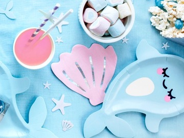 Pudełka na popcorn Narwal 6 sztuk SYRANKA NARWAL MORSKI ŚWIAT