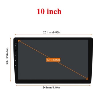 Универсальное радио 9 футов 10 дюймов ANDROID 4/64G GPS WiFi PL
