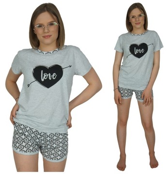 PIŻAMA Damska M (38) Szorty T-shirt na urlop LATO