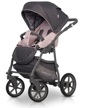 ГОНДОЛЬНАЯ КОЛЯСКА 2в1 / Базовый пастельно-розовый Riko