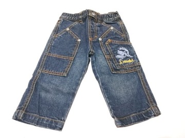 Spodnie chłopięce Jeans Gumka Kaczor Donald 86