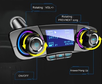 FM-MP3-передатчик USB SD ЖК-дисплей КОМПЛЕКТ ТЕЛЕФОНА