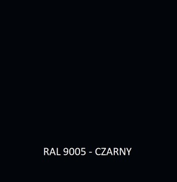 Pas nadrynnowy czarny MAT RAL9005 2mb