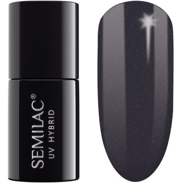 108 SEMILAC LAKIER HYBRYDOWY METALLIC BLACK 7ML