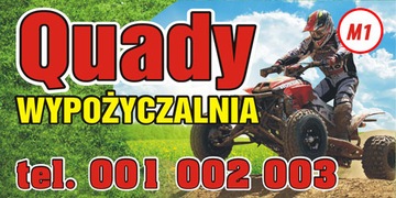 Baner reklamowy - Quady, Skutery- Projekt Gratis