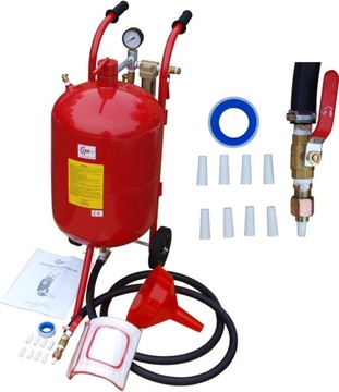 СИФОННАЯ ПЕСОЧНАЯ МАШИНА 38Л МОБИЛЬНАЯ НА КОЛЕСАХ + МАСКА + 16 НАСАДОК - САМАЯ МОЩНАЯ