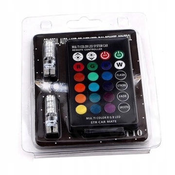 W3W W5W W10W W16W Светодиодная контрольная лампа T10 R10 RGB