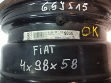 DISK OCELOVÝ FIAT OE 6.5" X 15" 4X98 ET 44