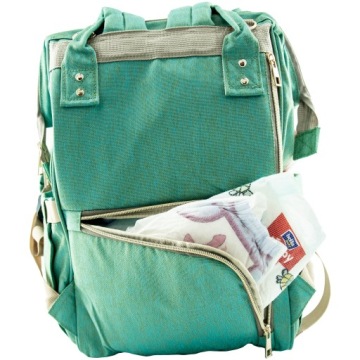 Рюкзак для мамы - папины аксессуары для пеленания Зеленая сумка для коляски + крючки