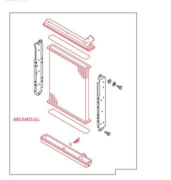 MITSUBISHI FUSO CANTER CHŁODNICA WODY - RADIATOR
