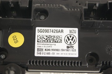 GD VW T-ROC PANEL KLIMATIZACE 5G0907426AR