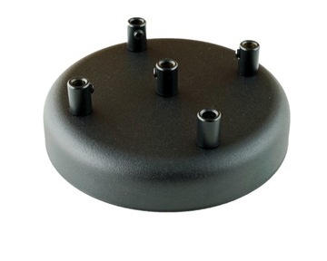 Podsufitka metalowa 5 otworów 135 mm czarna +hm
