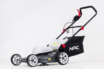 ЭЛЕКТРИЧЕСКАЯ КОСИЛКА NAC ИНДУКЦИОННЫЙ ДВИГАТЕЛЬ 46 см 1800 Вт Корзина 45 л Сталь