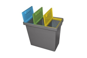 Контейнер для сортировки мусора с тройной корзиной 40 л