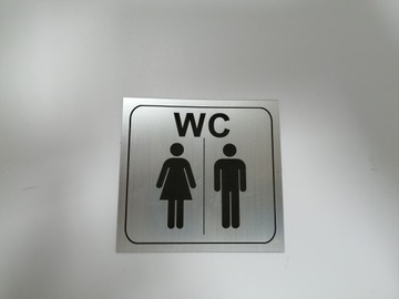 Tabliczka, piktogram, znak, WC,toaleta