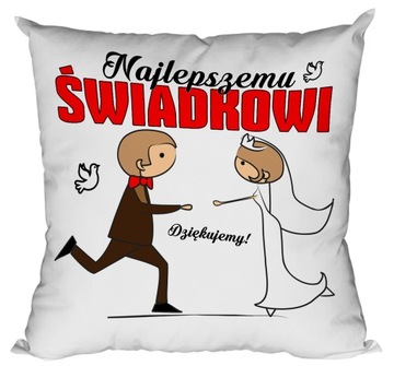 PODUSZKA ŚLUB PODZIĘKOWANIA PREZENT DUŻO WZORÓW