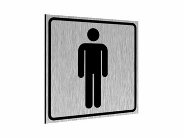 TOALETA MĘSKA DAMSKA TABLICZKA PIKTOGRAM WC ALU