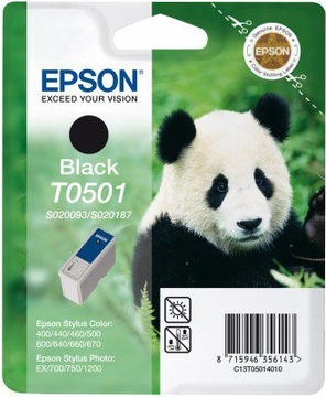 EPSON TUSZ BLACK T0501 ORYGINALNY C13T05014010