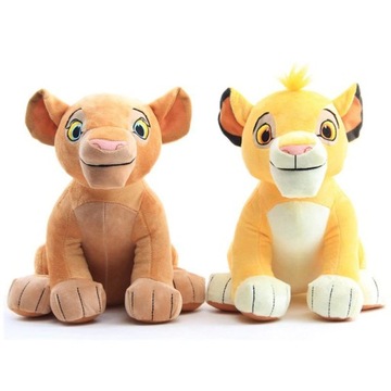 MASKOTKA PLUSZAK KRÓL LEW SIMBA NALA 2 SZT 26 CM