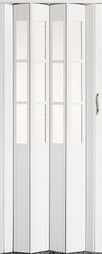 DRZWI HARMONIJKOWE VIVALDI CRYSTALLINE CLASSIC BIAŁY 142 CM