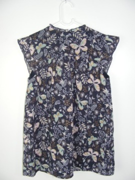 GEORGE шифоновая туника бабочки листья 152