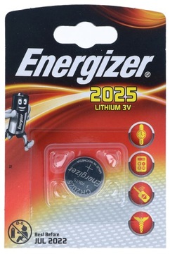2x литиевая батарея ENERGIZER CR2025 3 В
