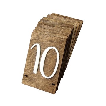 Numery stołów, numerki stolików wesele 14cm - jedna sztuka