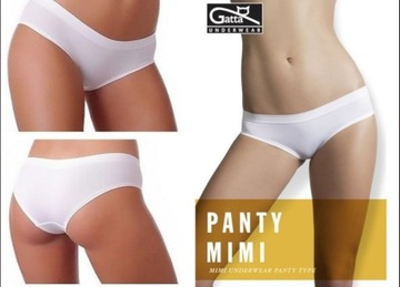 Figi Gatta bezszwowe Panty Mimi białe-XL