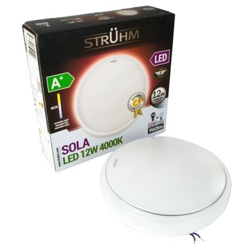 LAMPA SUFITOWA PLAFON LED 12W SOLA LED 02783 IDEUS