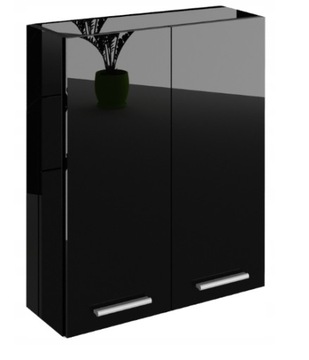 Szafka łazienkowa wisząca W8 80 cm czarny połysk