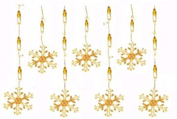 KURTYNA ŚWIETLNA ŚWIĄTECZNA LAMPKI LED SOPLE