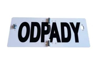 Tablica tabliczka ADR łamana składana ODPADY MAŁA