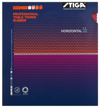 Okładzina STIGA HORIZONTAL 55 , ox czerwona NOWOŚĆ