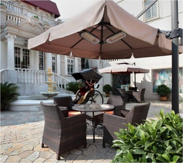 Инфракрасный обогреватель Kaltmann Нагревательный зонт 2000Вт галоген Коротковолновый