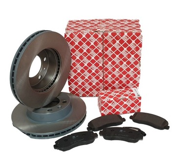 TARCZE KLOCKI RENAULT MASTER 2.3 DCI PRZÓD FEBI