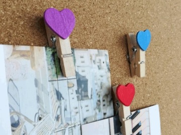 БУЛАВКИ С СЕРДЕЧКАМИ - булавки для пробковой доски