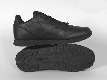 BUTY REEBOK CLASSIC LEATHER czarne 50149 SKÓRA! 35